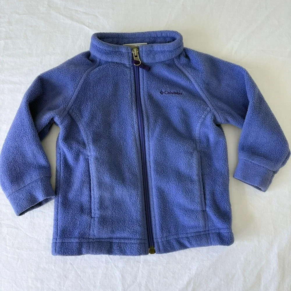 Columbia Benton Springs Full Zip Fleece Jacket Blue 12-18 Months Baby Toddler
